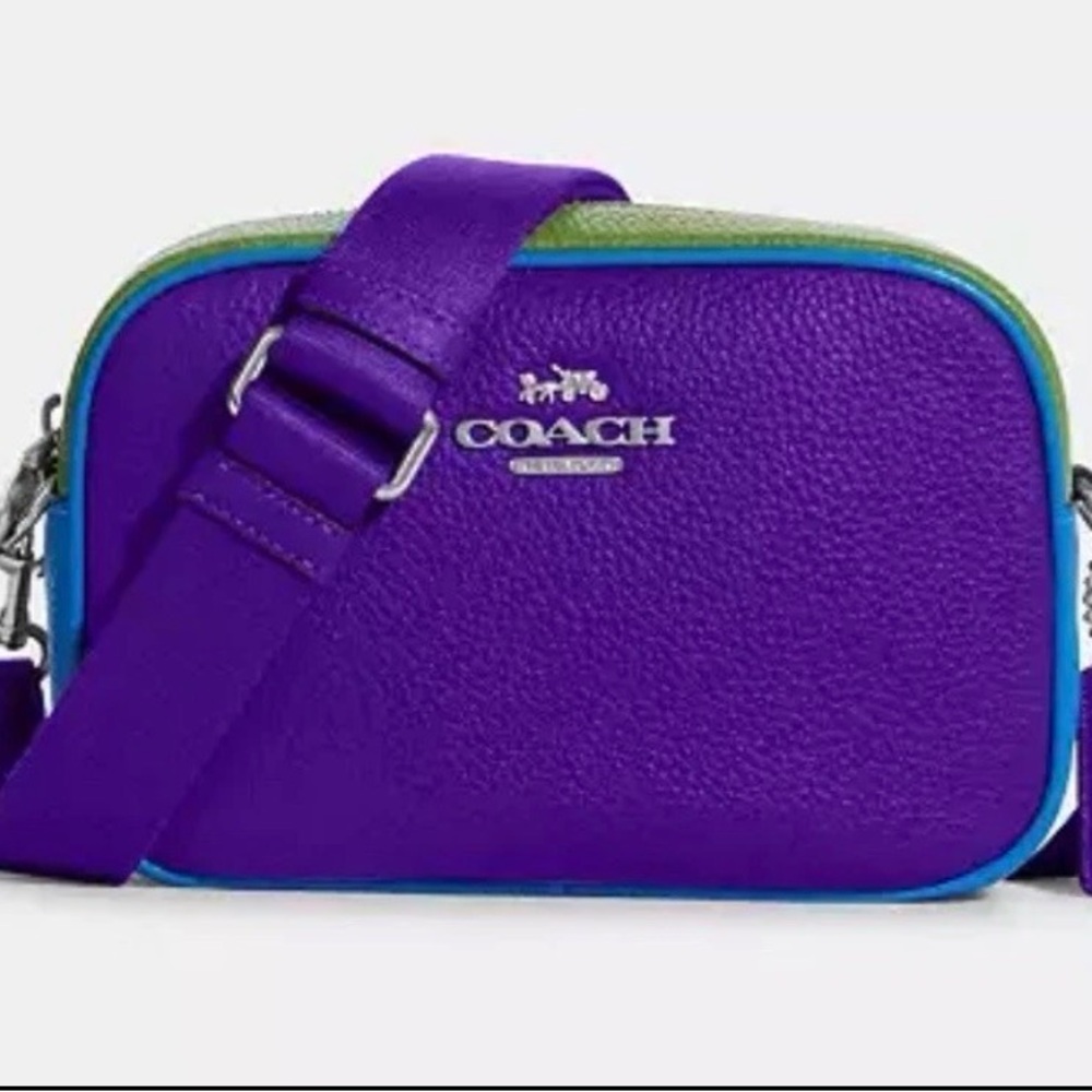 Coach Vibrant Purple and Blue Crossbody Bag
Purple